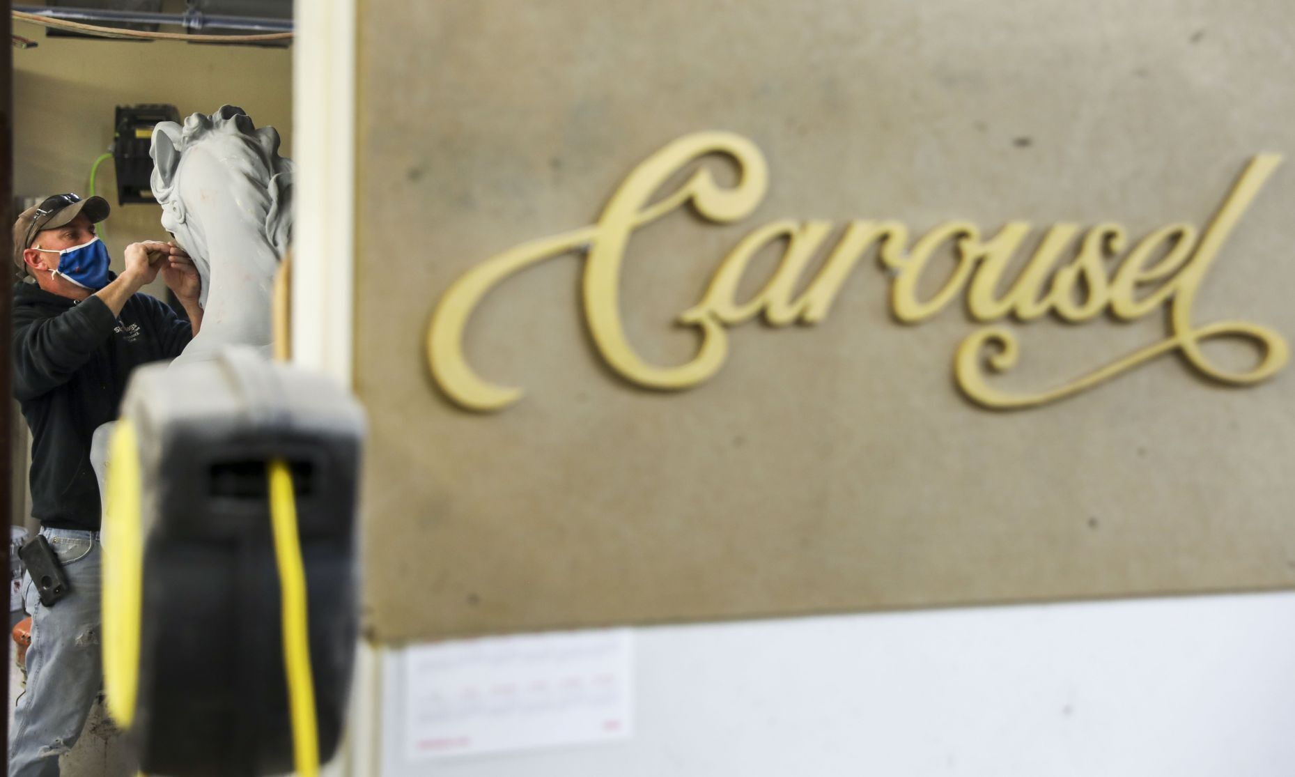 Fixin' up the carousel